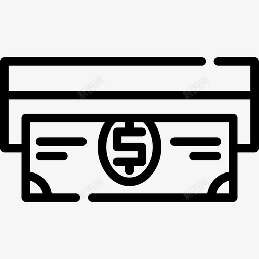Atm市场营销8线性图标svg_新图网 https://ixintu.com Atm 市场营销8 线性