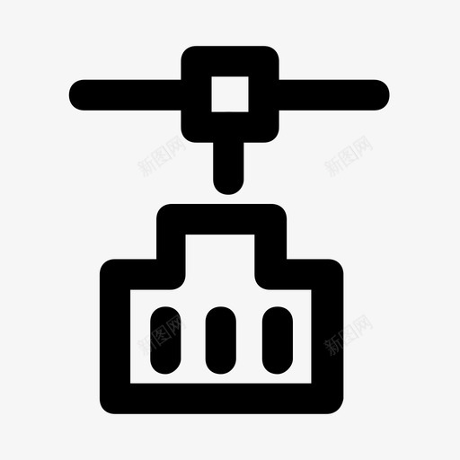 端口连接以太网图标svg_新图网 https://ixintu.com usb 以太网 端口 网络 连接