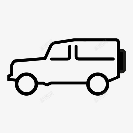 越野车户外运动型多用途车图标svg_新图网 https://ixintu.com 多用途车 户外 旅行 越野车 路虎 运动型多用途车 运动型车辆 运输