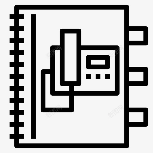 电话簿联系人联系人列表图标svg_新图网 https://ixintu.com 电话簿 联系人 联系人列表 联系人簿 通信