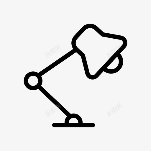 灯亮灯灯泡图标svg_新图网 https://ixintu.com 亮灯 教育思考线图标 桌子 灯 灯泡
