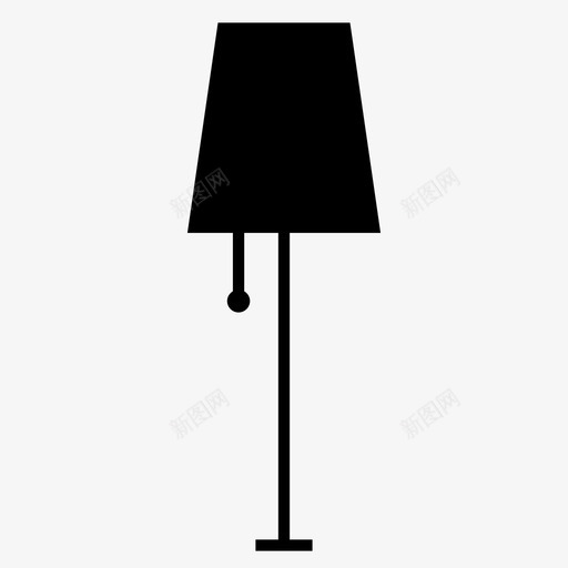 灯座家具家用图标svg_新图网 https://ixintu.com 家具 家用 灯座