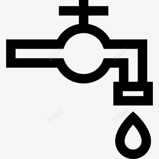 管道工不动产8线性图标svg_新图网 https://ixintu.com 不动产8 管道工 线性