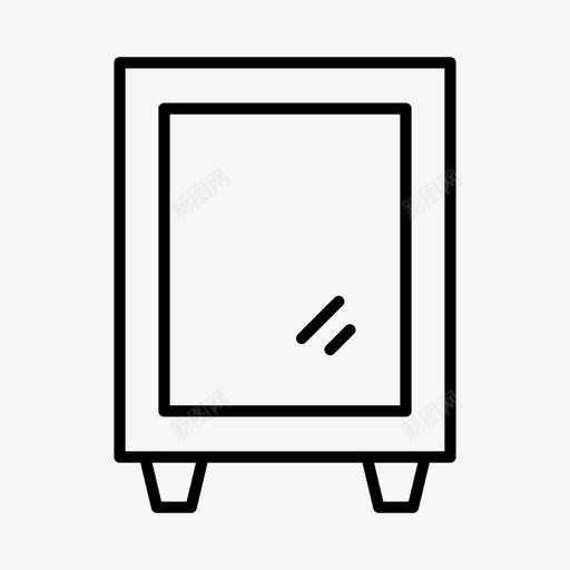 镜子家具家图标svg_新图网 https://ixintu.com 家 家具 房子 衣柜 镜子