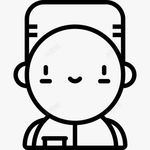 男孩卡瓦伊化身直系人图标svg_新图网 https://ixintu.com 卡瓦伊化身 男孩 直系人