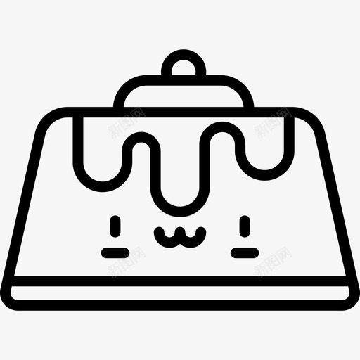 布丁kawaii糖果2直系图标svg_新图网 https://ixintu.com kawaii糖果2 布丁 直系
