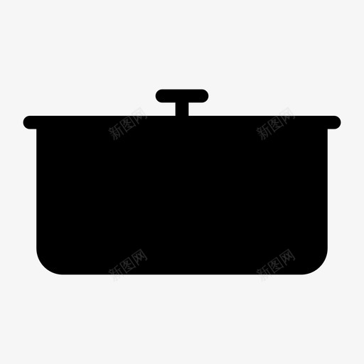 锅烹饪食物图标svg_新图网 https://ixintu.com 厨房 厨房用具线图标 烹饪 锅 食物 餐厅
