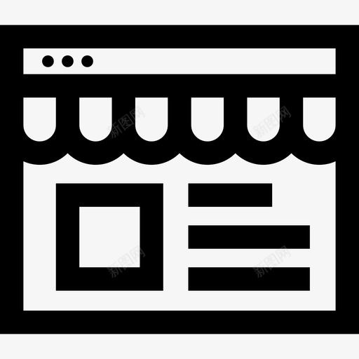 网上商店购物商业直营图标svg_新图网 https://ixintu.com 直营 网上商店 购物商业