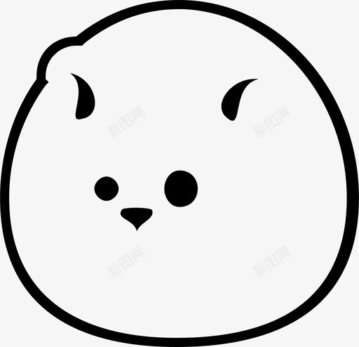 肥仔狗仔好玩图标svg_新图网 https://ixintu.com 不错 好玩 开心 狗仔 肥仔