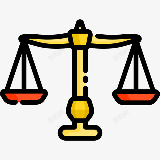 天秤座黄道带3线颜色图标svg_新图网 https://ixintu.com 天秤座 线颜色 黄道带3