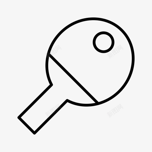 乒乓球球游戏图标svg_新图网 https://ixintu.com 乒乓球 乒乓球拍 游戏 游戏细线图标 球 球拍 运动