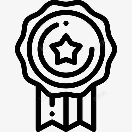 奖章奖励13直系图标svg_新图网 https://ixintu.com 奖励13 奖章 直系