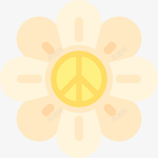 花嬉皮士3扁平图标svg_新图网 https://ixintu.com 嬉皮士3 扁平 花