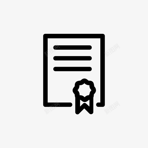 学士教育图标svg_新图网 https://ixintu.com 图标 字母 学士 教育 教育图标线样式