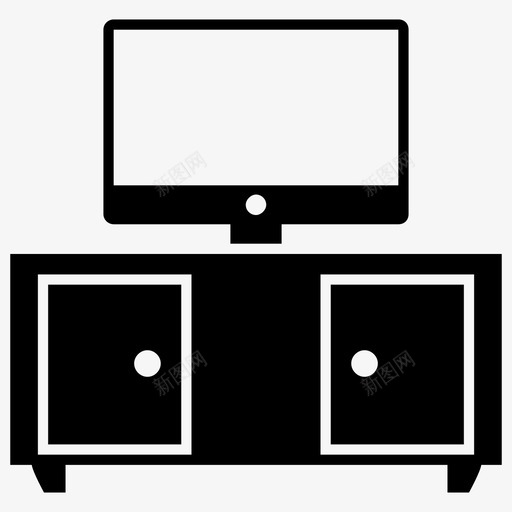 电视台电视柜木制家具雕刻图标svg_新图网 https://ixintu.com 木制家具雕刻图标 电视台 电视柜