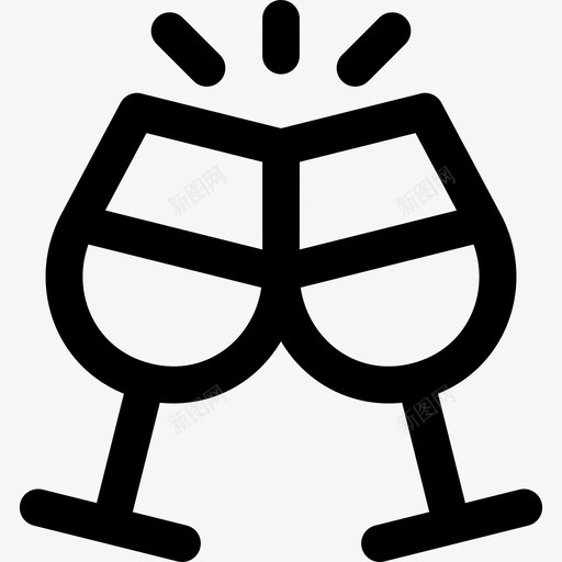 干杯生日4直系图标svg_新图网 https://ixintu.com 干杯 生日4 直系