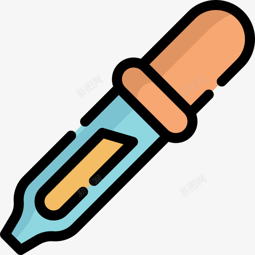 吸管科学14线性颜色图标svg_新图网 https://ixintu.com 吸管 科学14 线性颜色