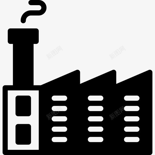 工厂工业7填充图标svg_新图网 https://ixintu.com 填充 工业7 工厂