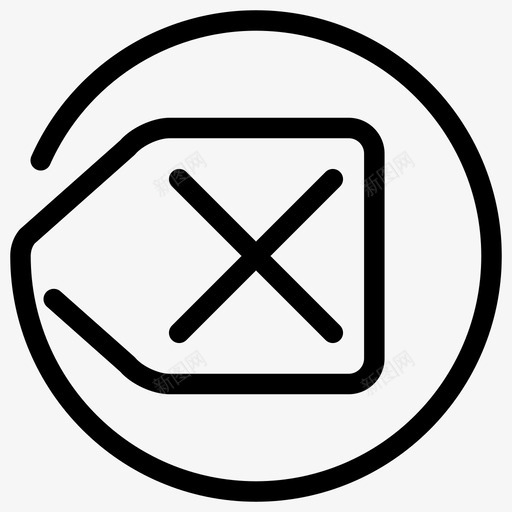 删除退格取消图标svg_新图网 https://ixintu.com 关闭 删除 取消 基本用户界面圆圈 退格