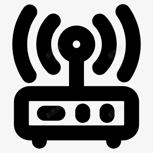 路由器互联网信号图标svg_新图网 https://ixintu.com wifi 互联网 信号 所有尺寸的基本图标 无线 路由器