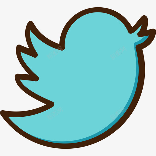 Twitter社交网络色彩图标svg_新图网 https://ixintu.com Twitter 社交网络 色彩