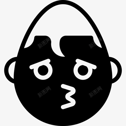 吻表情7充满图标svg_新图网 https://ixintu.com 充满 吻 表情7