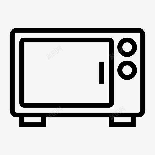 微波炉烘焙电子图标svg_新图网 https://ixintu.com 微波炉 烘焙 烤箱 电子