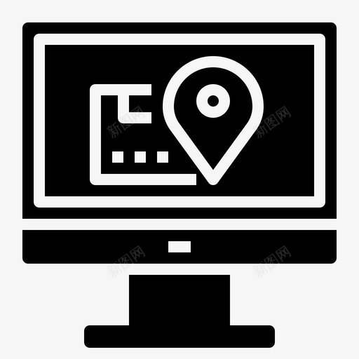 产品跟踪交货物流图标svg_新图网 https://ixintu.com 交货 产品跟踪 放大镜 物流 物流标志