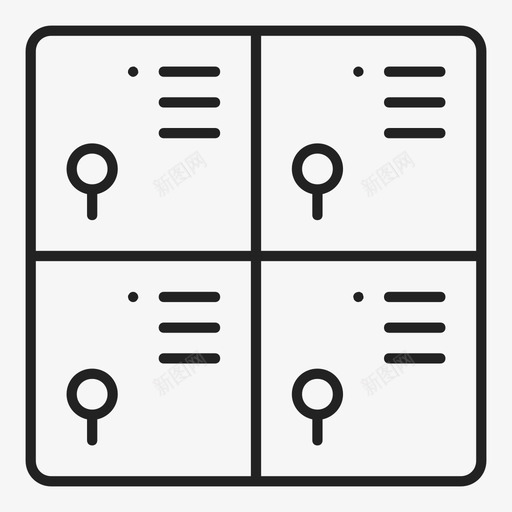 采购产品储物柜衣柜家具和家庭图标svg_新图网 https://ixintu.com 存储 家具和家庭 衣柜 运动和比赛 采购产品储物柜