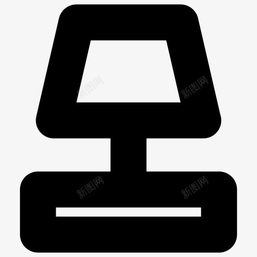 台灯家具日常用品图标svg_新图网 https://ixintu.com 台灯 家具 日常用品