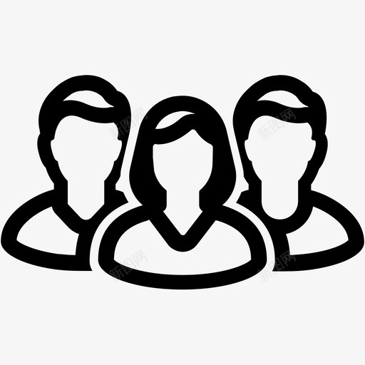 队男三图标svg_新图网 https://ixintu.com 三 女 男 队