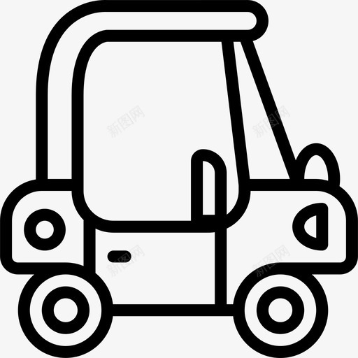 汽车玩具14直线型图标svg_新图网 https://ixintu.com 汽车 玩具14 直线型