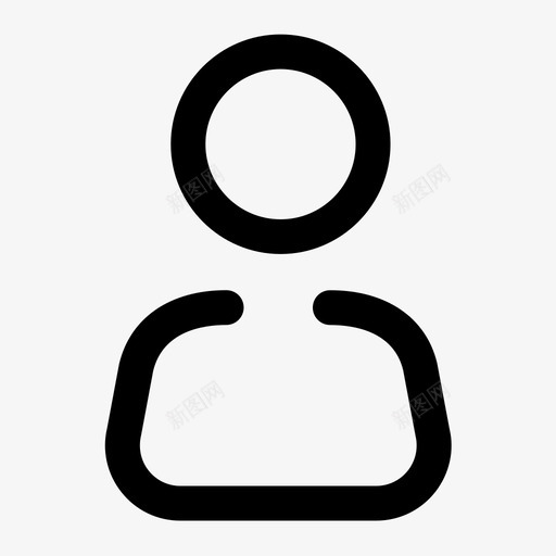 我的_未选中svg_新图网 https://ixintu.com 我的_未选中
