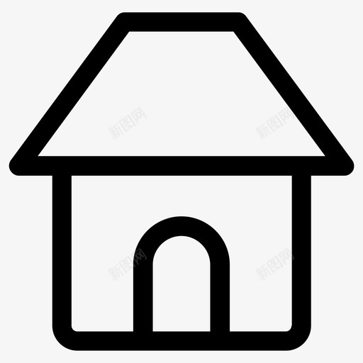住宅物业庇护所图标svg_新图网 https://ixintu.com 住宅 住宅公寓 城市办公楼 庇护所 摩天大楼 物业