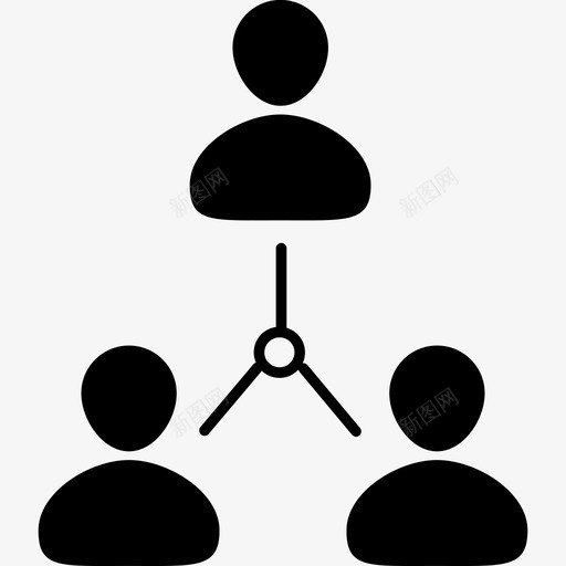 协作互联网络图标svg_新图网 https://ixintu.com 互联 人员 协作 团队 网络