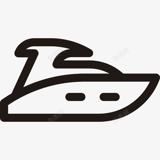 游艇交通工具小型运输工具图标svg_新图网 https://ixintu.com 交通工具 小型运输工具 游艇