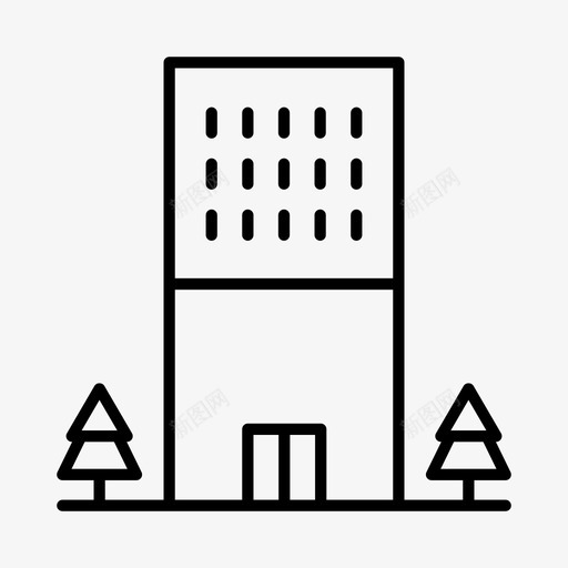建筑物城市蒙特利尔图标svg_新图网 https://ixintu.com 城市 城镇 建筑物 蒙特利尔