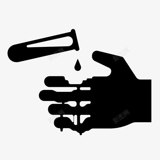 腐蚀性化学性毒性图标svg_新图网 https://ixintu.com 化学性 毒性 腐蚀性 警告