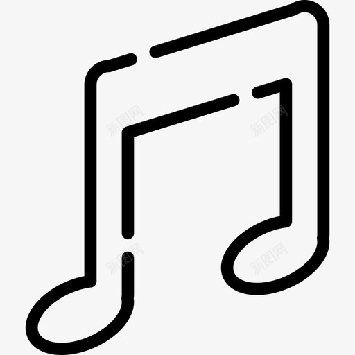 Quaver电子和网络元素集合4线性图标svg_新图网 https://ixintu.com Quaver 电子和网络元素集合4 线性