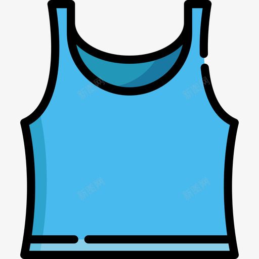 衬衫服装款式线条颜色图标svg_新图网 https://ixintu.com 服装款式 线条颜色 衬衫