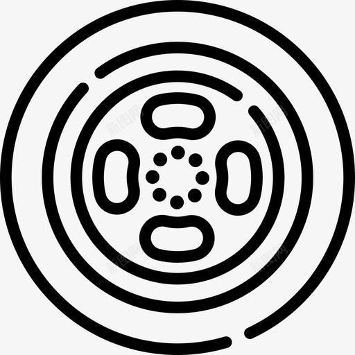 线性机械元件车轮图标svg_新图网 https://ixintu.com 线性机械元件车轮