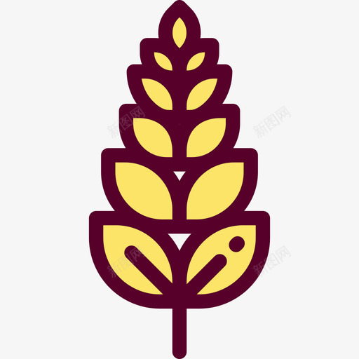 小麦感恩节3线形颜色图标svg_新图网 https://ixintu.com 小麦 感恩节3 线形颜色