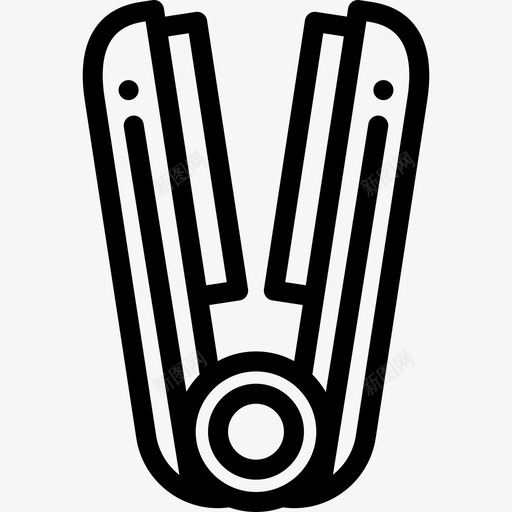 直发器美发7直发图标svg_新图网 https://ixintu.com 直发 直发器 美发7