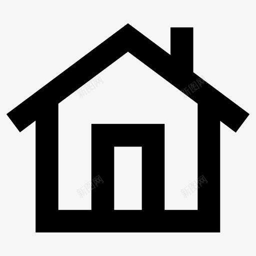 住宅房产房产公寓房产图标svg_新图网 https://ixintu.com 住宅 城市办公楼摩天大楼 房产 房产公寓房产