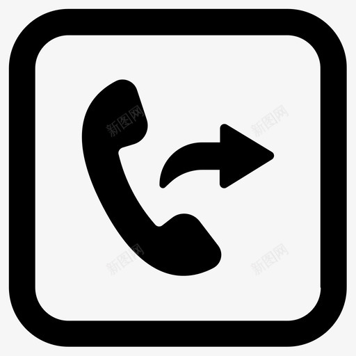 电话呼出电话图标svg_新图网 https://ixintu.com 呼出电话 电话