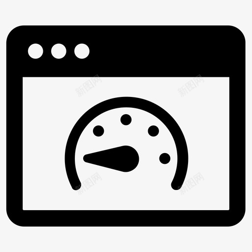 网速分析仪浏览器图标svg_新图网 https://ixintu.com 分析仪 搜索引擎优化 浏览器 网速 速度测试 页面速度