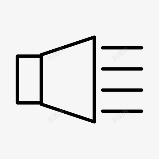 更大声噪音声音图标svg_新图网 https://ixintu.com ios 噪音 声音 更大声 用户界面 网页设计 音量