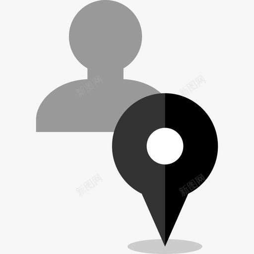 用户地图和位置2平面图图标svg_新图网 https://ixintu.com 地图和位置2 平面图 用户