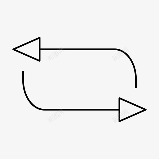 随机播放箭头按钮图标svg_新图网 https://ixintu.com ios 按钮 箭头 网页设计 艺术设计大纲 重复 随机播放