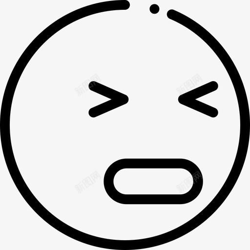 累了表情4直率图标svg_新图网 https://ixintu.com 直率 累了 表情4